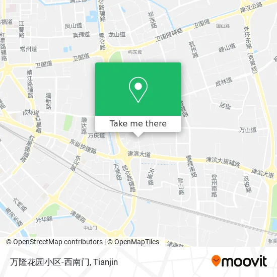 万隆花园小区-西南门 map