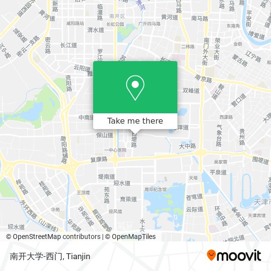 南开大学-西门 map