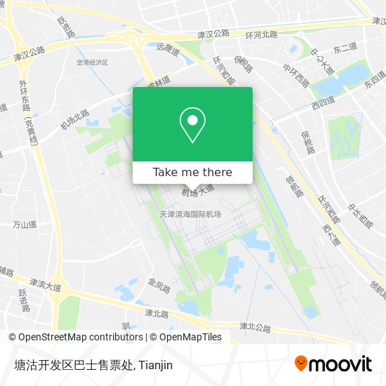 塘沽开发区巴士售票处 map