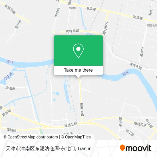 天津市津南区东泥沽仓库-东北门 map