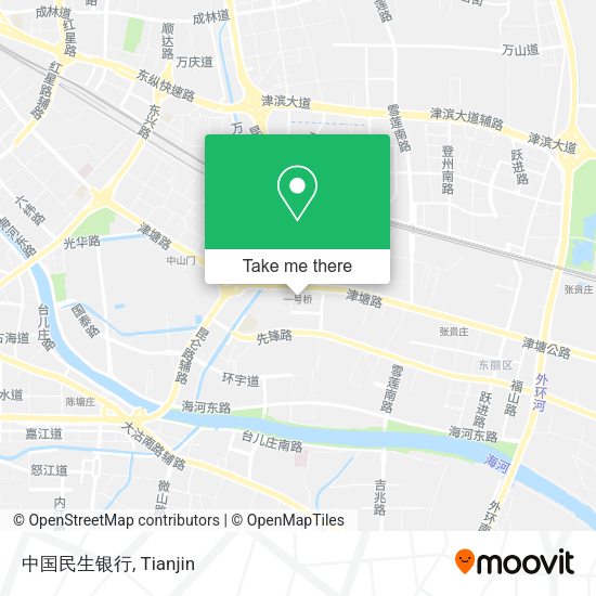 中国民生银行 map
