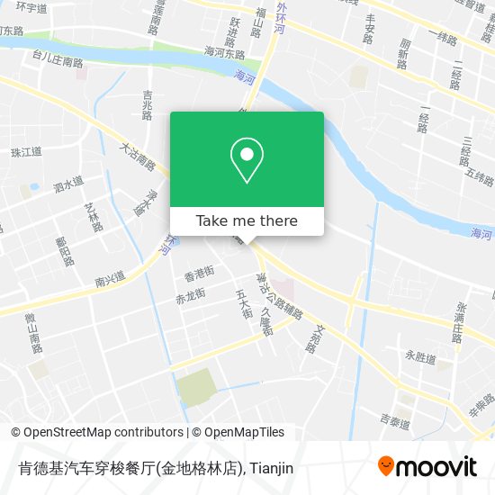 肯德基汽车穿梭餐厅(金地格林店) map