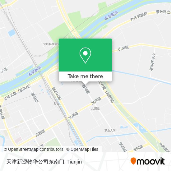 天津新源物华公司东南门 map
