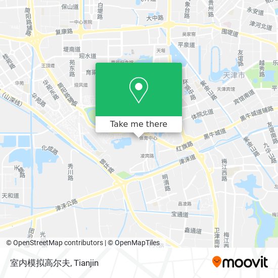 室内模拟高尔夫 map