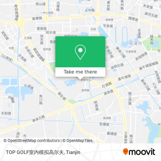 TOP GOLF室内模拟高尔夫 map