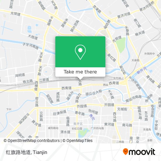 红旗路地道 map
