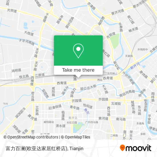 富力百澜(欧亚达家居红桥店) map