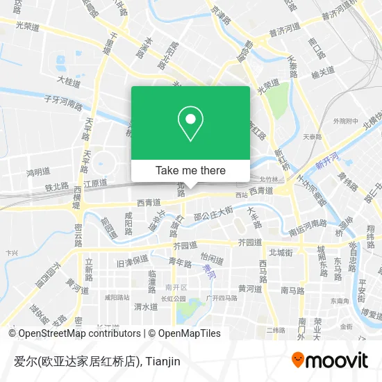 爱尔(欧亚达家居红桥店) map