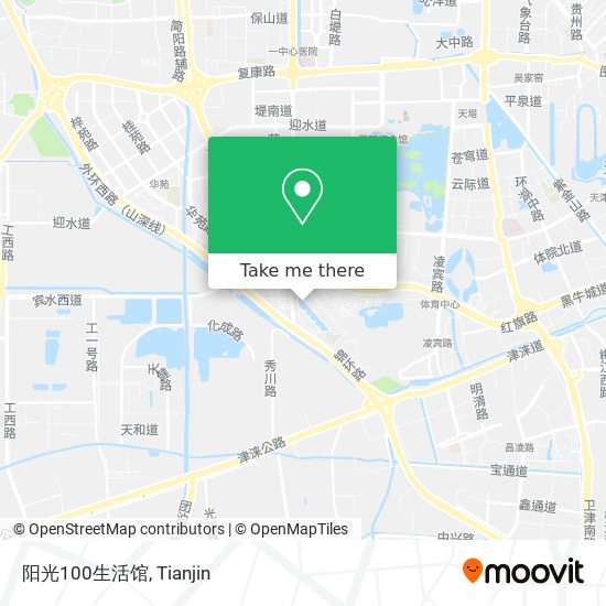 阳光100生活馆 map
