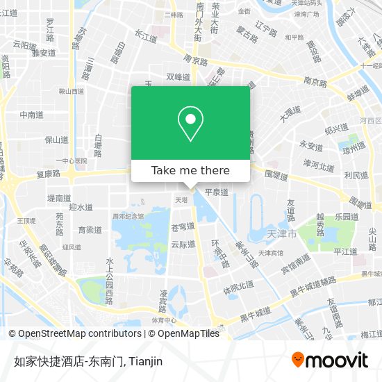 如家快捷酒店-东南门 map