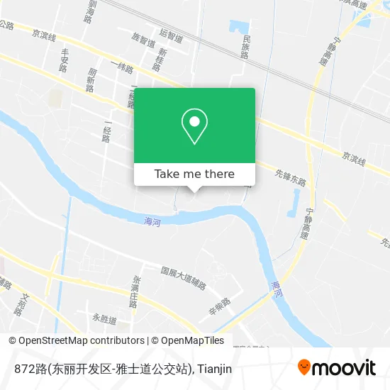 872路(东丽开发区-雅士道公交站) map