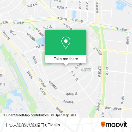 中心大道/西八道(路口) map