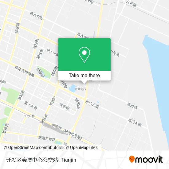 开发区会展中心公交站 map