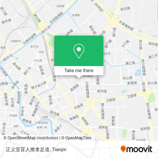 正义堂盲人推拿足道 map