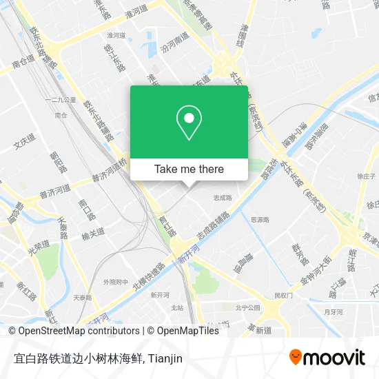 宜白路铁道边小树林海鲜 map
