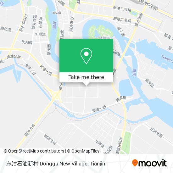 东沽石油新村 Donggu New Village map