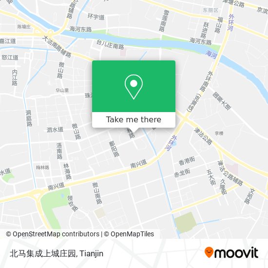 北马集成上城庄园 map