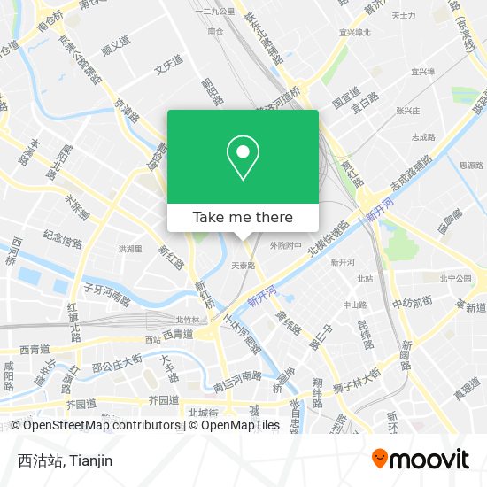 西沽站 map