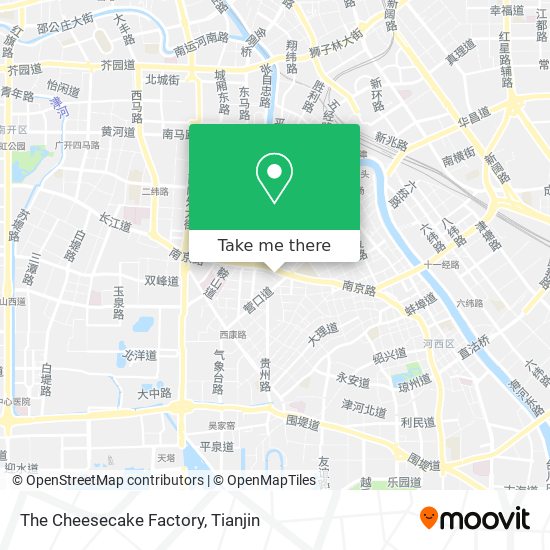 The Cheesecake Factory map