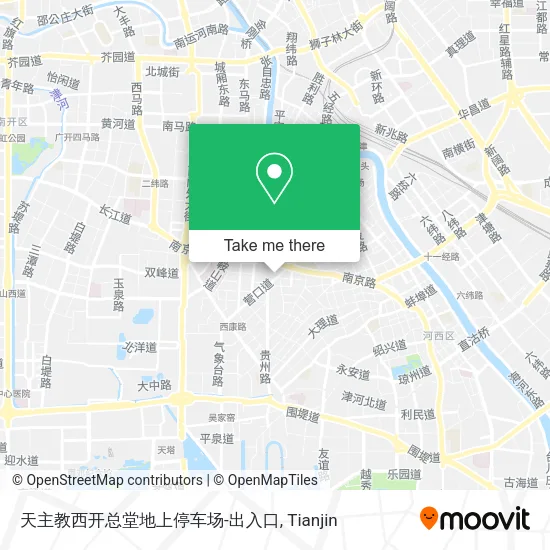 天主教西开总堂地上停车场-出入口 map