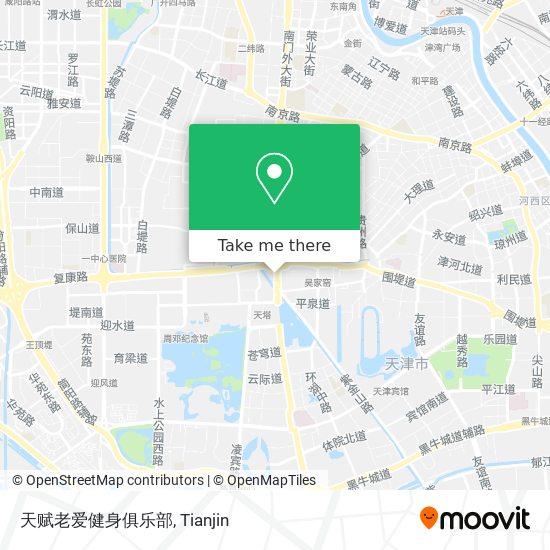 天赋老爱健身俱乐部 map
