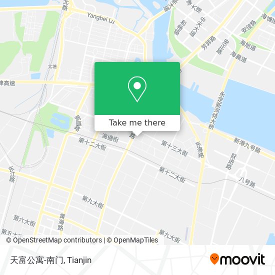 天富公寓-南门 map