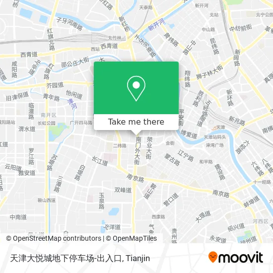 天津大悦城地下停车场-出入口 map
