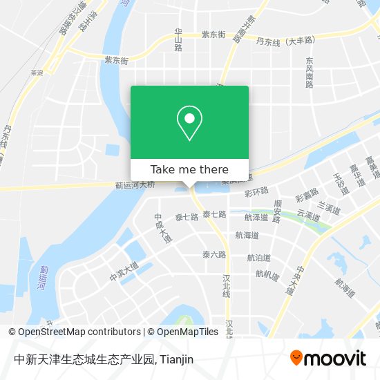 中新天津生态城生态产业园 map