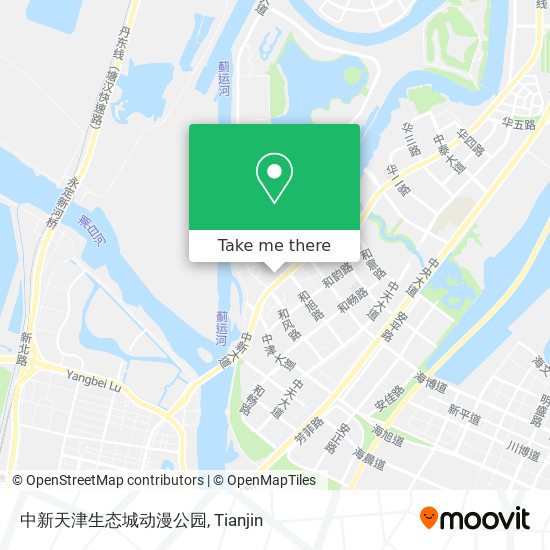 中新天津生态城动漫公园 map