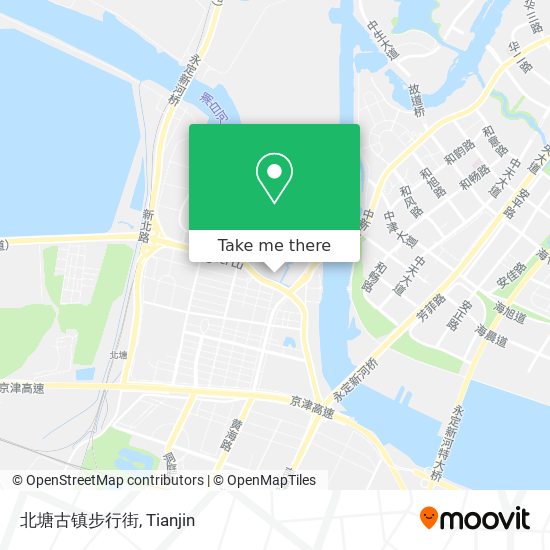 北塘古镇步行街 map