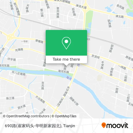690路(崔家码头-华明新家园北) map