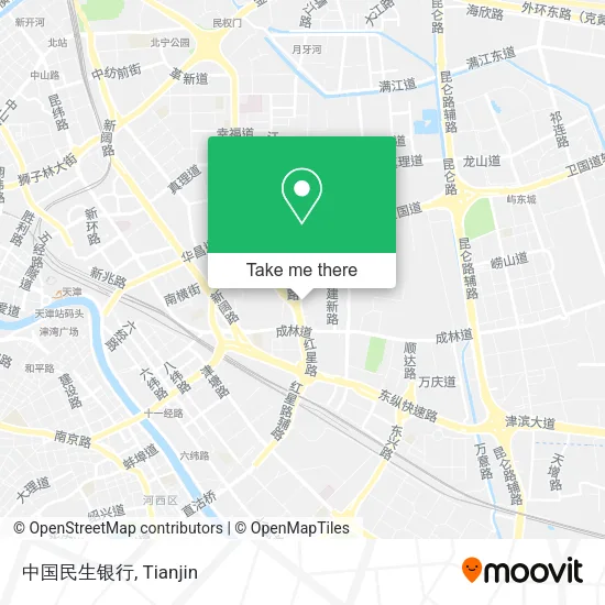 中国民生银行 map