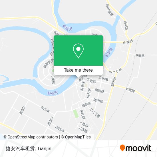 捷安汽车租赁 map