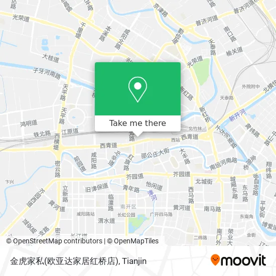 金虎家私(欧亚达家居红桥店) map