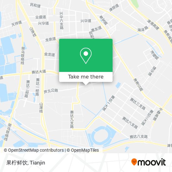果柠鲜饮 map