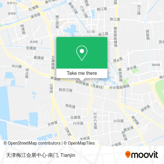 天津梅江会展中心-南门 map
