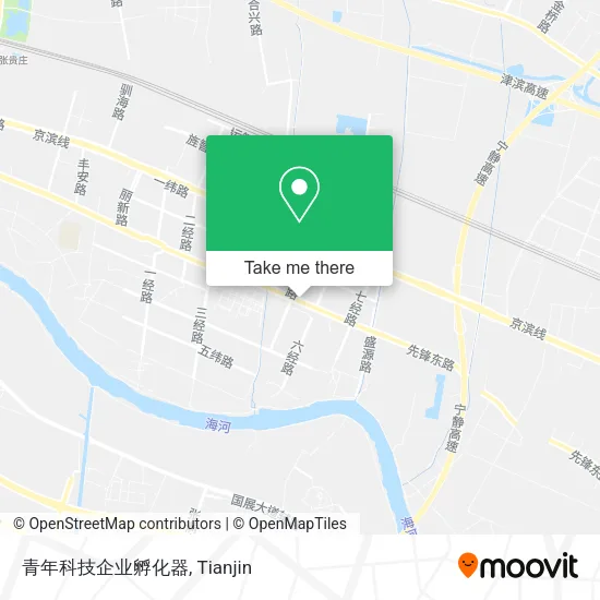 青年科技企业孵化器 map