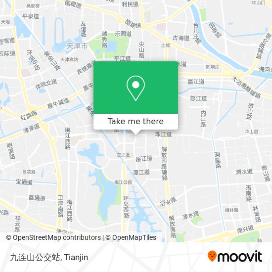 九连山公交站 map