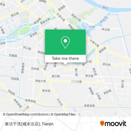 泰洁干洗(咸水沽店) map
