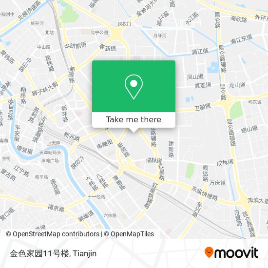 金色家园11号楼 map