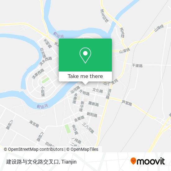 建设路与文化路交叉口 map