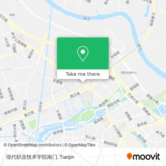 现代职业技术学院南门 map