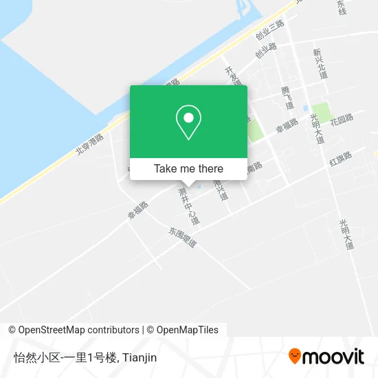 怡然小区-一里1号楼 map