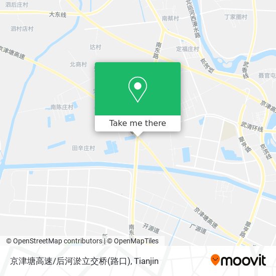 京津塘高速/后河淤立交桥(路口) map