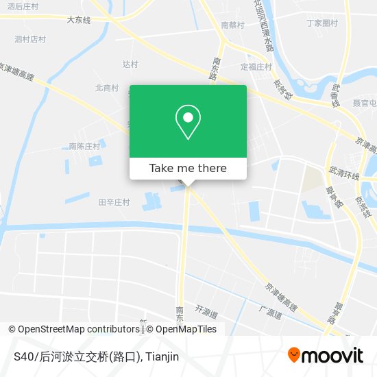 S40/后河淤立交桥(路口) map