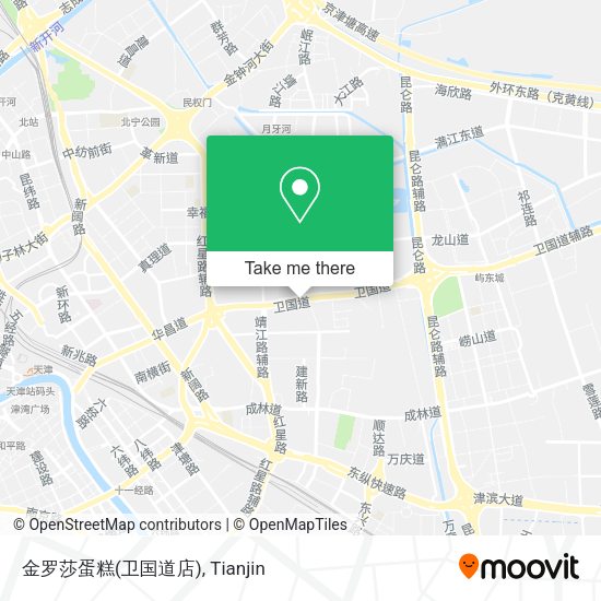 金罗莎蛋糕(卫国道店) map