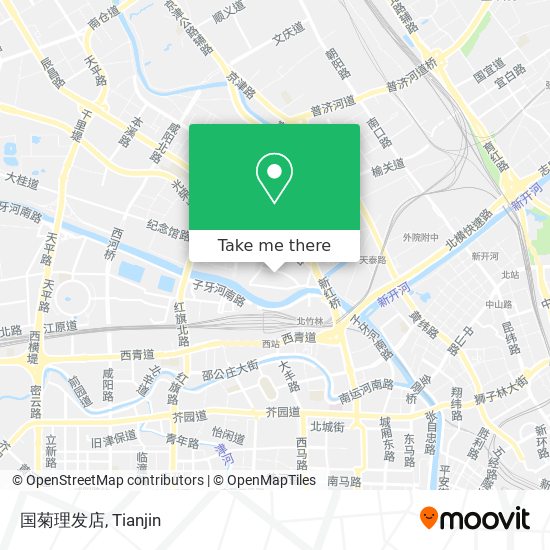 国菊理发店 map