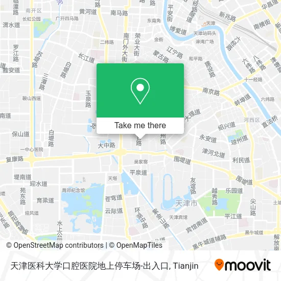 天津医科大学口腔医院地上停车场-出入口 map