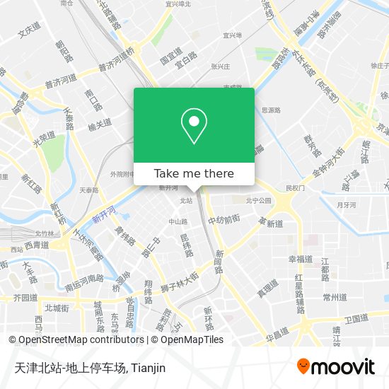 天津北站-地上停车场 map