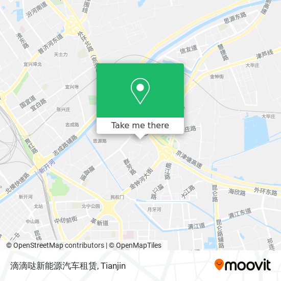 滴滴哒新能源汽车租赁 map